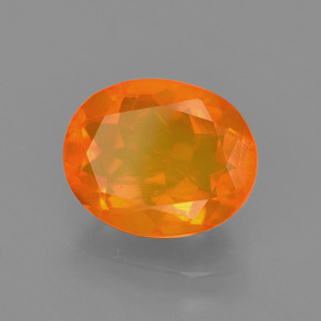 9,17 ctw natürlicher Orange Feueropal, Oval Schliff, Transparent