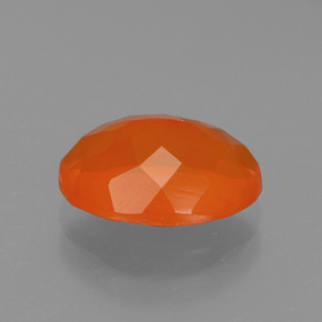 9,17 ctw natürlicher Orange Feueropal, Oval Schliff, Transparent