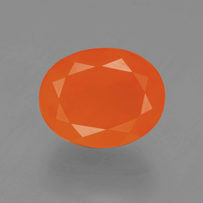 9,17 ctw natürlicher Orange Feueropal, Oval Schliff, Lichtdurchlässig