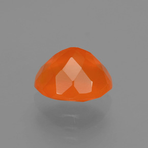1,09 ctw natürlicher orangefarbener Feueropal, Oval Schliff, Transparent