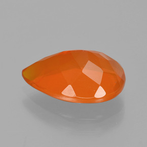 9,17 ctw natürlicher Orange Feueropal, Birnenform, Transparent