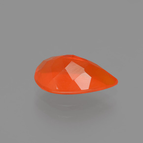 9,17 ctw natürlicher Orange Feueropal, Birnenform, Transparent