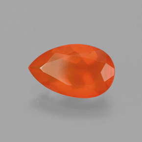9,17 ctw natürlicher Orange Feueropal, Birnenform, Transparent