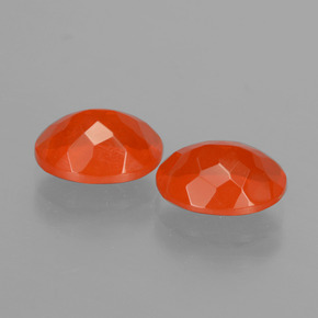 2.11 ct natürliche Orange Feueropal-Edelsteine, Oval Schliff, Transparent