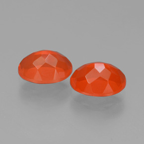 1.55 ct natürliche Feuerorange Feueropal-Edelsteine, Oval Schliff, Transparent