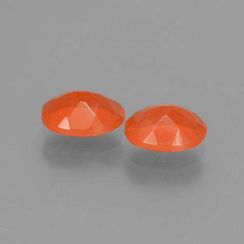 1.29 ct natürliche Feuerorange Feueropal-Edelsteine, Oval Schliff, Transparent