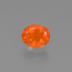 9,17 ctw natürlicher Orange Feueropal, Oval Schliff, Transparent