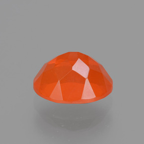 1,12 ctw natürlicher orangefarbener Feueropal, Oval Schliff, Transparent
