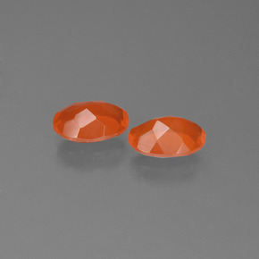  ct natürliche orangefarbener Feueropal-Edelsteine, Oval Schliff, Transparent