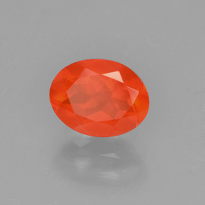 9,17 ctw natürlicher Orange Feueropal, Oval Schliff, Transparent