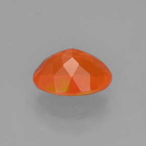1,05 ctw natürlicher orangefarbener Feueropal, Oval Schliff, Transparent