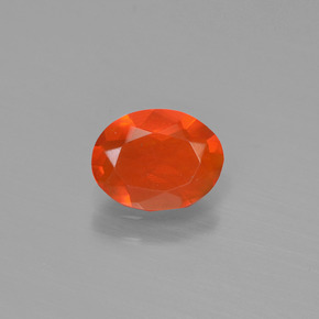 9,17 ctw natürlicher Orange Feueropal, Oval Schliff, Transparent
