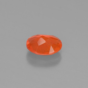 9,17 ctw natürlicher Orange Feueropal, Oval Schliff, Transparent