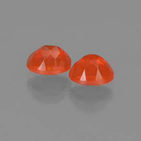 1.34 ct natürliche Orange Feueropal-Edelsteine, Oval Schliff, Transparent