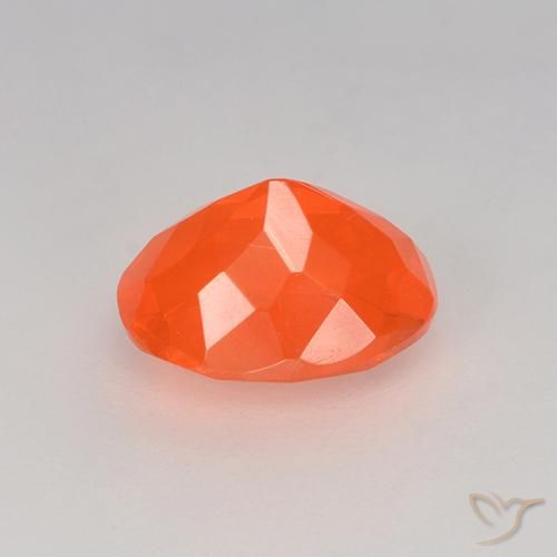 9,17 ctw natürlicher hellorange Feueropal, Oval, Transparent