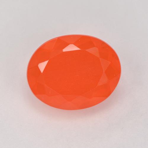 9,17 ctw natürlicher Intensives Orange Feueropal, Oval Schliff, Transparent