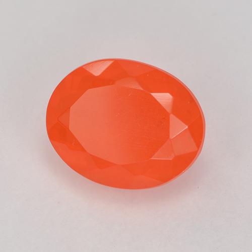 9,17 ctw natürlicher Intensives Orange Feueropal, Oval Schliff, Transparent