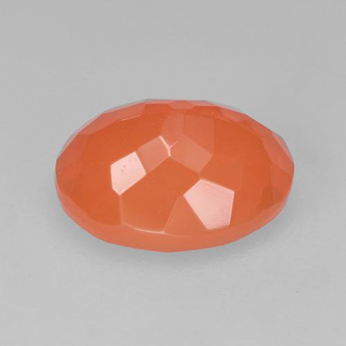 9,17 ctw natürlicher Mittelorange Feueropal, Oval Schliff, Transparent
