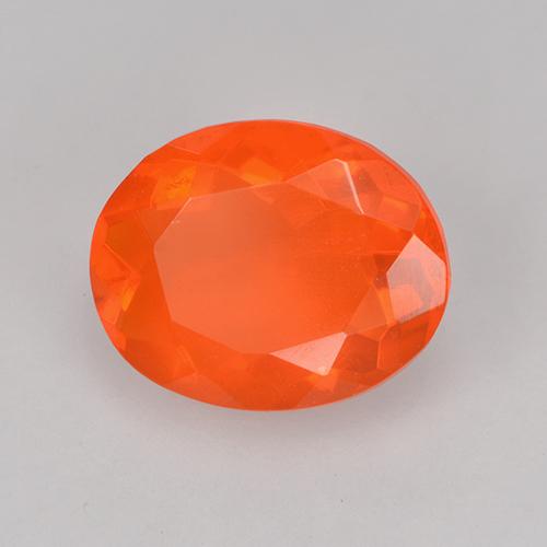 9,17 ctw natürlicher Intensives Orange Feueropal, Oval Schliff, Transparent