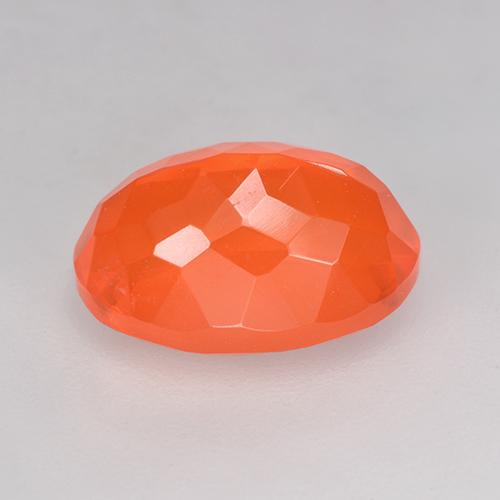 9,17 ctw natürlicher hellorange Feueropal, Oval Schliff, Transparent