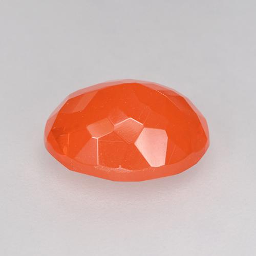 1,69 ctw natürlicher orangefarbener Feueropal, Oval Schliff, Transparent