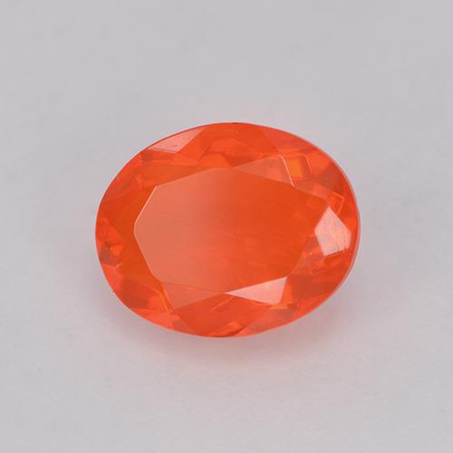 9,17 ctw natürlicher Intensives Orange Feueropal, Oval Schliff, Transparent