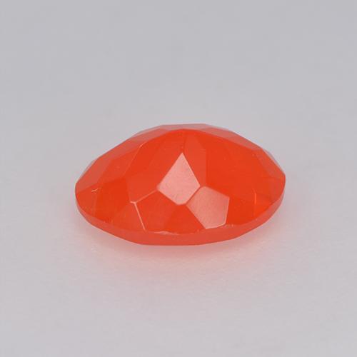 0,93 ctw natürlicher orangefarbener Feueropal, Oval Schliff, Transparent