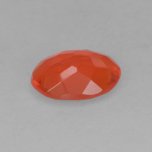 9,17 ctw natürlicher Warmes Orange Feueropal, Oval Schliff, Transparent