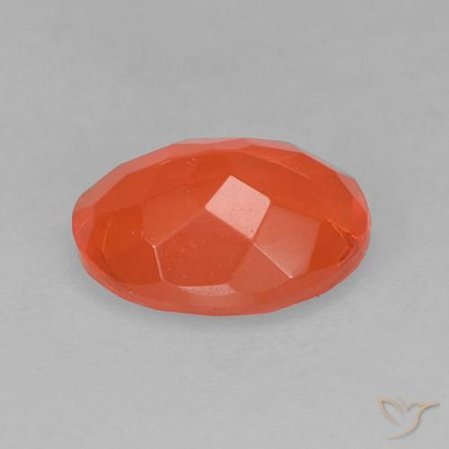 9,17 ctw natürlicher Warmes Orange Feueropal, Oval, Transparent
