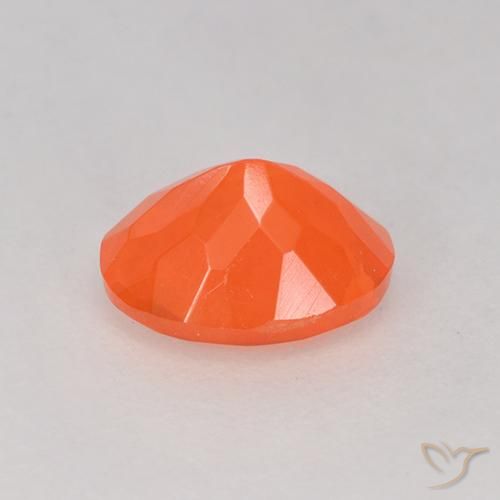 9,17 ctw natürlicher hellorange Feueropal, Oval, Transparent