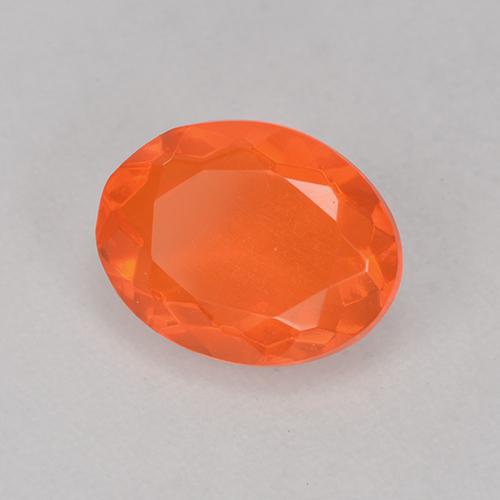 9,17 ctw natürlicher Intensives Orange Feueropal, Oval Schliff, Transparent