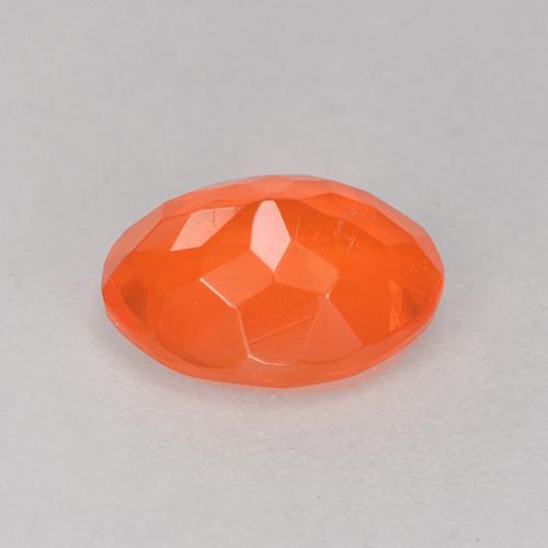 9,17 ctw natürlicher Intensives Orange Feueropal, Oval Schliff, Transparent