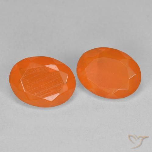 1.33 ct natürliche Warme Aprikosenorange Feueropal-Edelsteine, Oval, Transparent