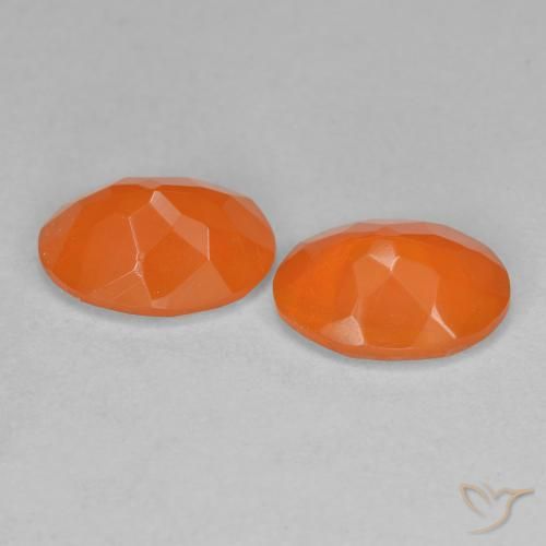 1.33 ct natürliche Warme Aprikosenorange Feueropal-Edelsteine, Oval, Transparent