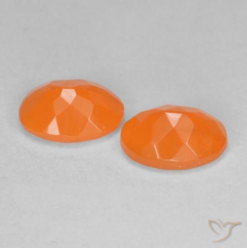 1.49 ct natürliche Mittelorange Feueropal-Edelsteine, Oval, Transparent