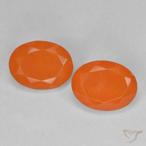 1.48ctw Natürlicher Warme Aprikosenorange Feueropal, Oval, Transparent