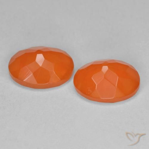 1.48 ct natürliche Warme Aprikosenorange Feueropal-Edelsteine, Oval, Transparent