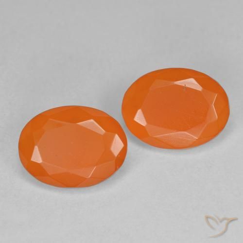 1.44 ct natürliche Warme Aprikosenorange Feueropal-Edelsteine, Oval, Transparent