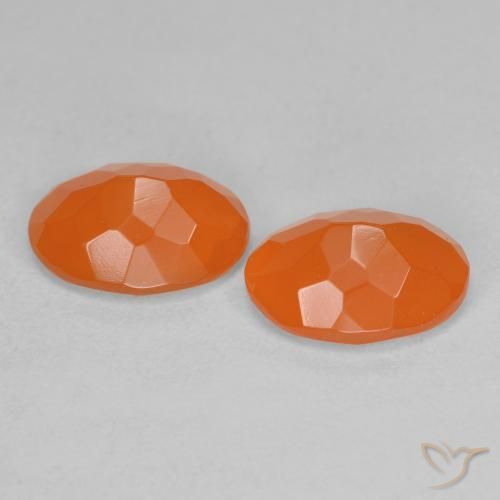 1.44 ct natürliche Warme Aprikosenorange Feueropal-Edelsteine, Oval, Transparent