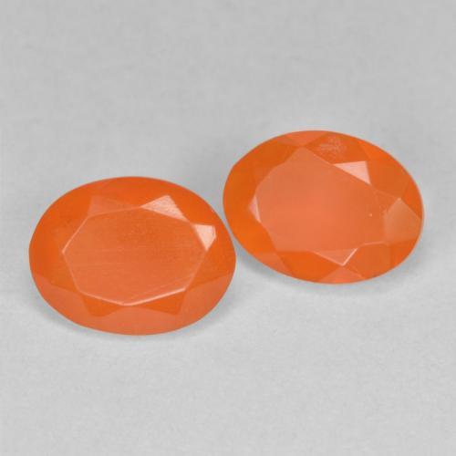 1.19 ct natürliche Feuerorange Feueropal-Edelsteine, Oval Schliff, Lichtdurchlässig
