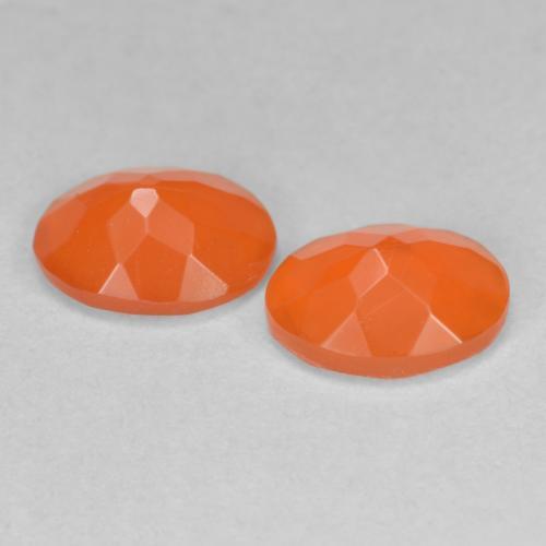 1.19 ct natürliche Feuerorange Feueropal-Edelsteine, Oval Schliff, Lichtdurchlässig