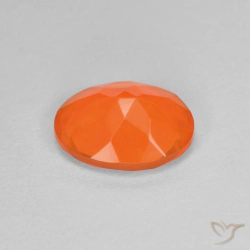 9,17 ctw natürlicher Mittelorange Feueropal, Oval, Transparent