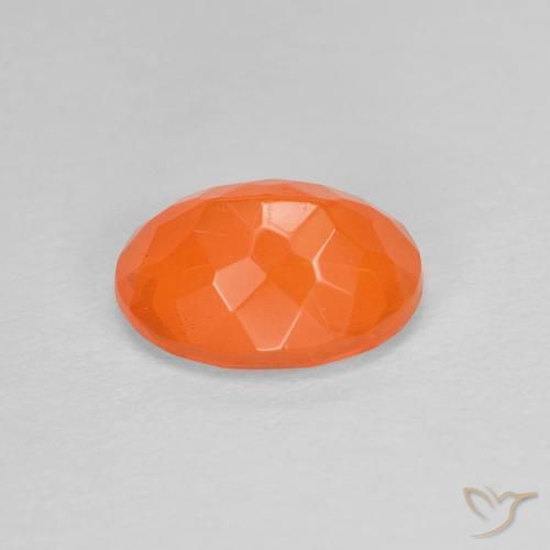 9,17 ctw natürlicher Mittelorange Feueropal, Oval, Transparent