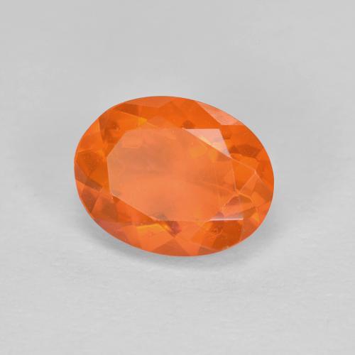 9,17 ctw natürlicher Intensives Orange Feueropal, Oval Schliff, Transparent