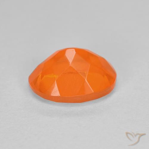 9,17 ctw natürlicher Mittelorange Feueropal, Oval, Transparent