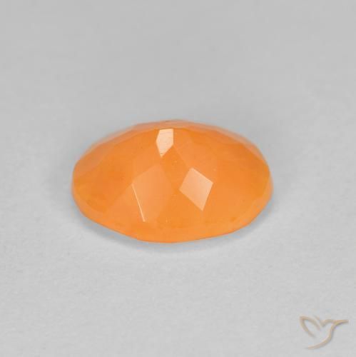 9,17 ctw natürlicher Mittelorange Feueropal, Oval, Lichtdurchlässig