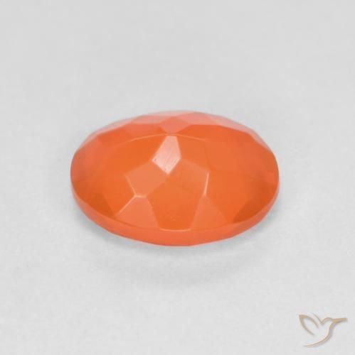 9,17 ctw natürlicher tiefrötlich-orange Feueropal, Oval, Lichtdurchlässig