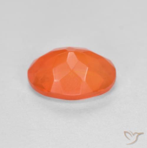 9,17 ctw natürlicher Intensives Orange Feueropal, Oval, Lichtdurchlässig