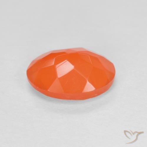 9,17 ctw natürlicher Intensives Orange Feueropal, Oval, Lichtdurchlässig