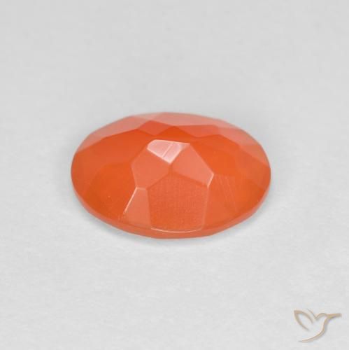 9,17 ctw natürlicher Intensives Orange Feueropal, Oval, Lichtdurchlässig